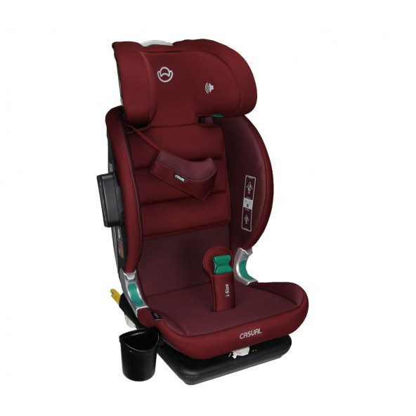 Casual Classfix Plus Müzikli i-Size 100-150 cm / 15 kg - 36 kg İsofixli Oto Koltuğu Mürdüm - 2
