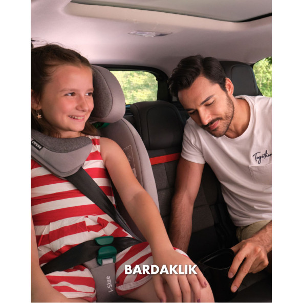 Casual Classfix Plus Müzikli i-Size 100-150 cm / 15 kg - 36 kg İsofixli Oto Koltuğu Gri - 7