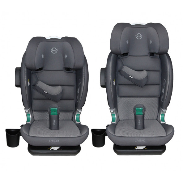 Casual Classfix Plus Müzikli i-Size 100-150 cm / 15 kg - 36 kg İsofixli Oto Koltuğu Antrasit - 3