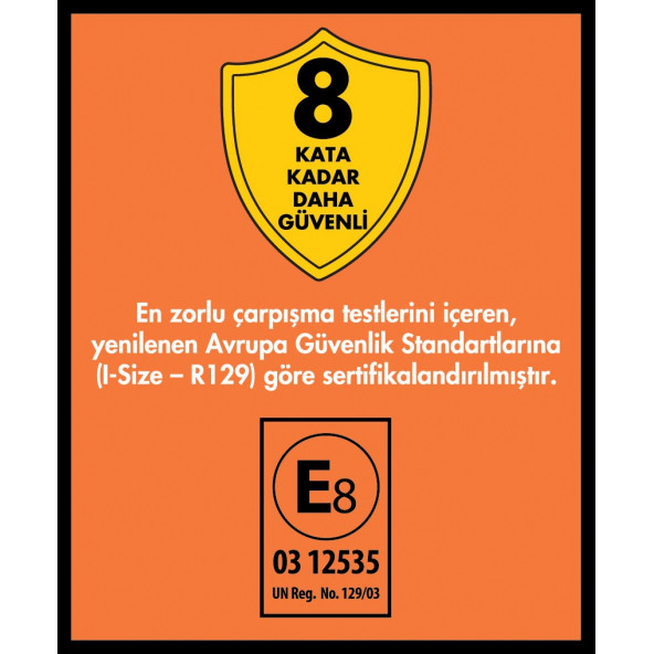 Casual Goldfix Plus Müzikli i-Size 76-150 cm / 9 kg - 36 kg İsofixli Oto Koltuğu Mavi - 6