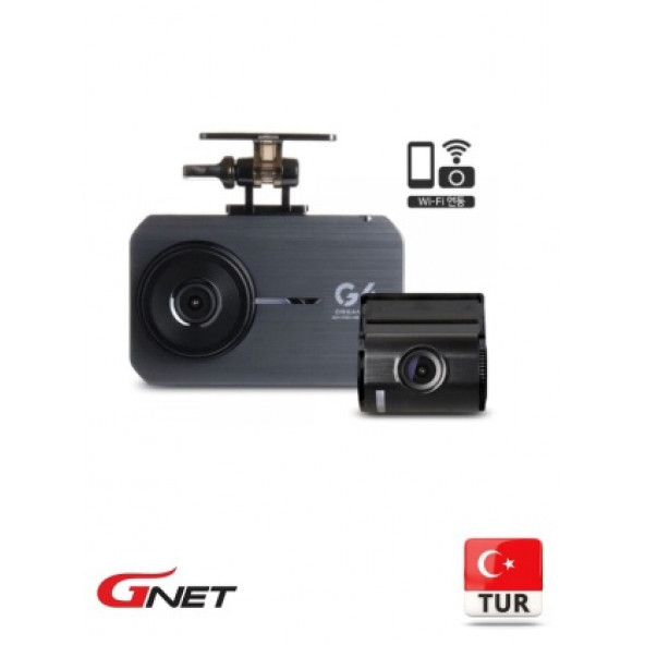 GNET  G6 FullHD 2 Kameralı Wi-Fi Türkçe Ekranlı Park Modlu Araç Kamerası - 3