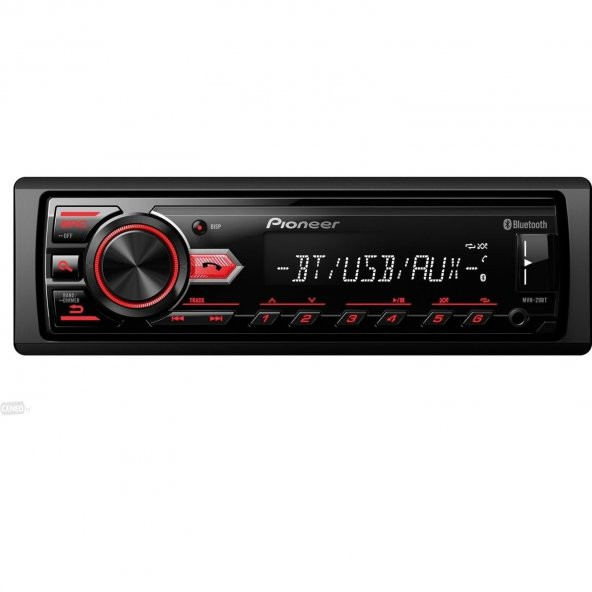 PIONEER MVH-29BT USB-AUX BLUETOOTHLU 4 x 50 WATT OTO TEYP
