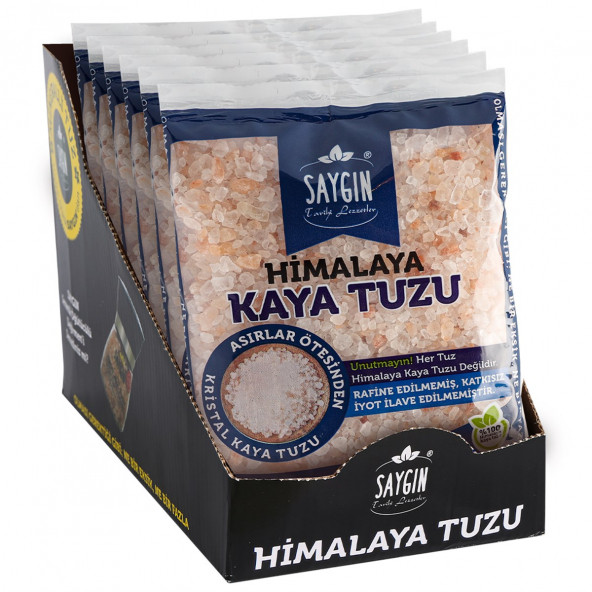 SAYGIN 6'li Paket Himalaya Tuzu Öğütme 6 x 500 Gr