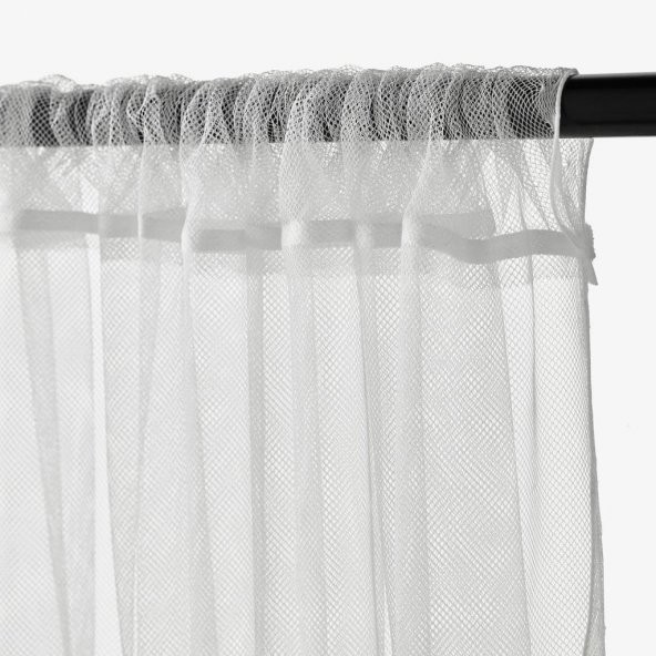 IKEA Lıll Tül Perde - 2 Kanat - Beyaz - Herbiri 280x300 cm - 3