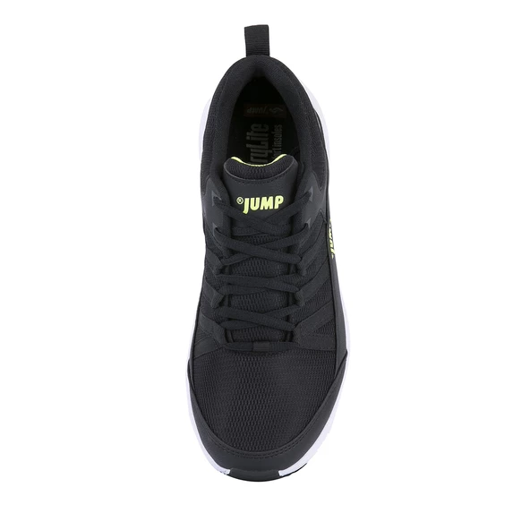 Jump 24865 Unisex Siyah Neon Yeşil Yürüyüş Koşu Spor Ayakkabı - Resim 5