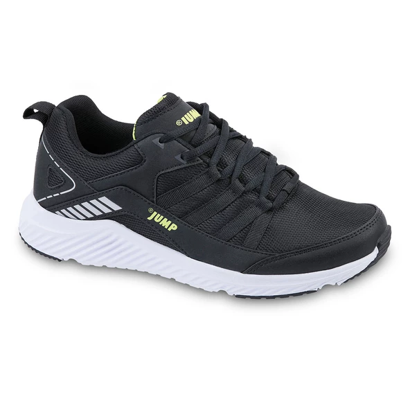 Jump 24865 Unisex Siyah Neon Yeşil Yürüyüş Koşu Spor Ayakkabı - Resim 4