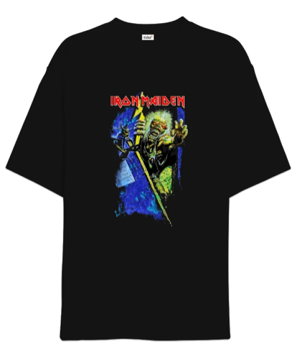 Iron Maiden Rock Tasarım Baskılı Oversize Unisex Tişört