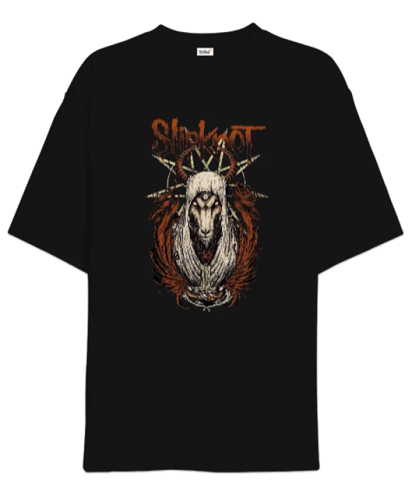Slipknot Rock Tasarım Baskılı Oversize Unisex Tişört