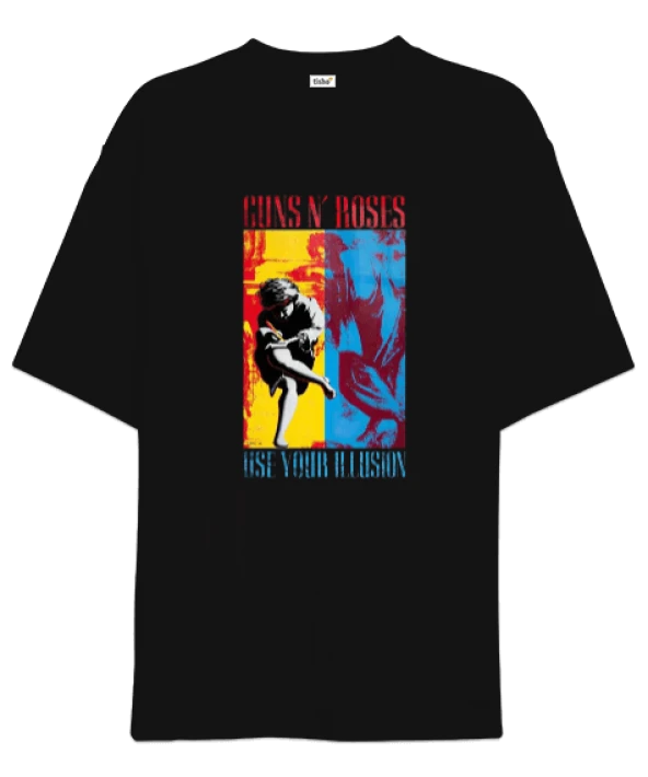 Guns N Roses Rock Baskılı Oversize Unisex Tişört