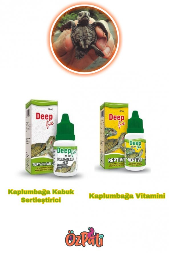 Kaplumbağa  Bakım Ürünleri Kabuk Sertleştiri + Vitamin