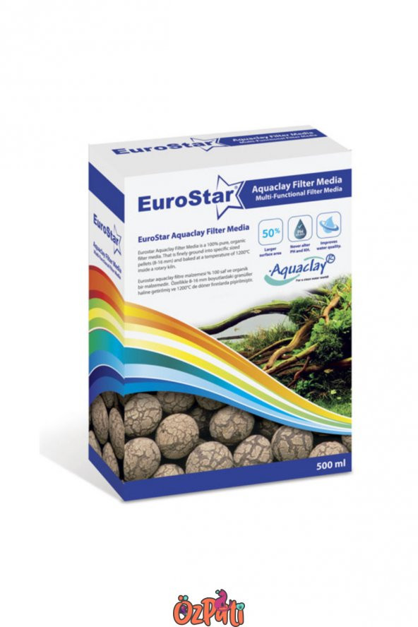 EuroStar Aquaclay Biyolojik  Filtre Malzemesi 500 Ml 1 Kutu