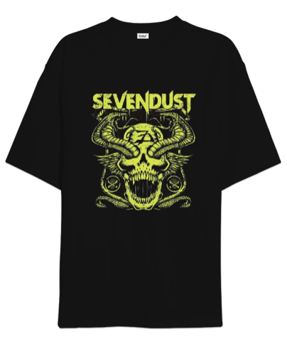 Sevendust Rock Tasarım Baskılı Oversize Unisex Tişört