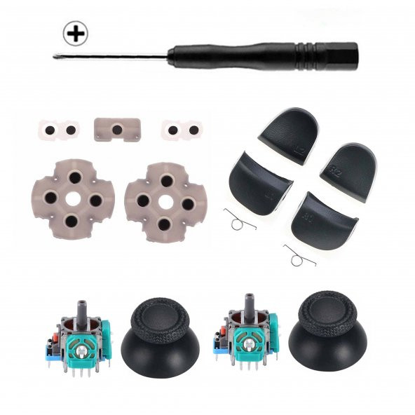 PS5 Analog Motor Topuz İç Lastik Tetik Omuz Tuşu Tornavida Versiyon 1 Playstation 5 Kol Tamiri