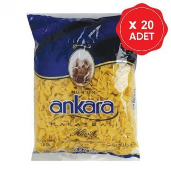 Ankara Makarna Fiyonk 500 Gr x 20 Adet