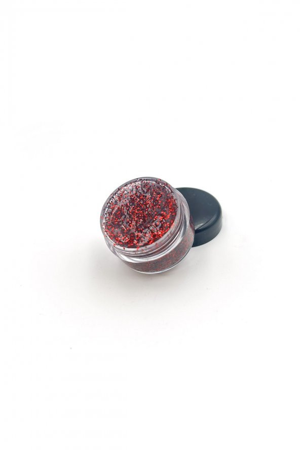 Kırmızı Göz Simi, Yüz ve Vücut Parıltısı, Party Glitter Makyaj Simi 5 ML - 2