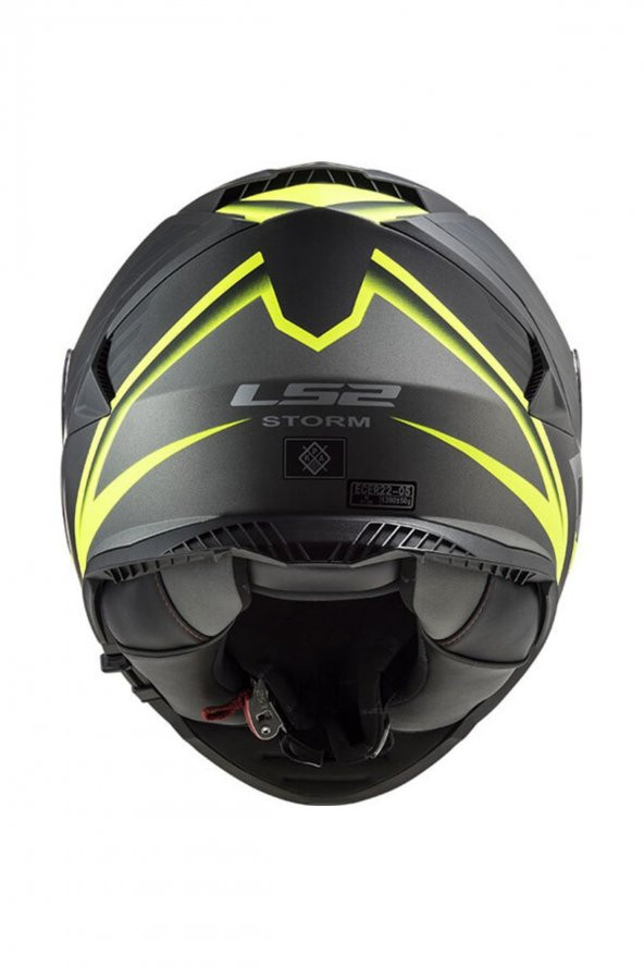 Ls2 Storm Nerve Mat Siyah-neon Sarı Kask - 2