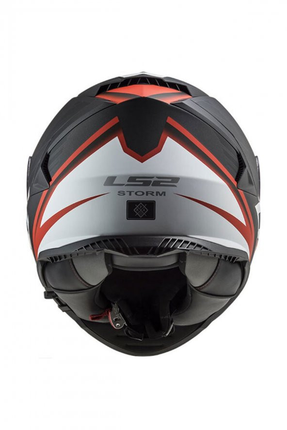 Ls2 Storm Nerve Mat Siyah-kırmızı Kask - 2