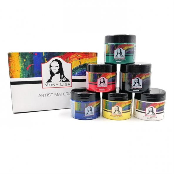Mona Lisa Akrilik Boya  6 Ana Renk 125 ML