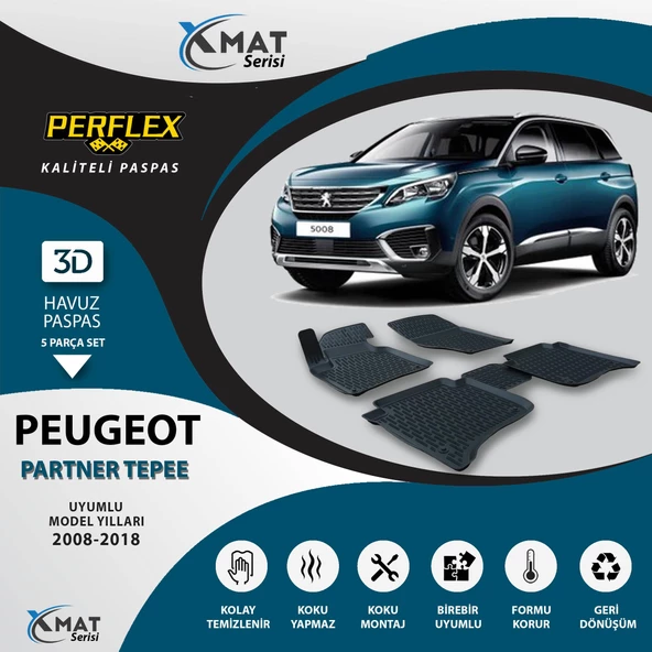 Perflex Paspas 3D Havuzlu X-Mat Partner Tepee 90Hp 2008-2018 ürün görseli 1