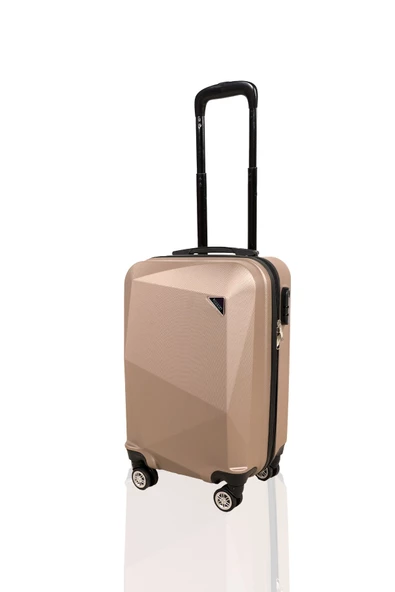 Polo&Sky Elmas Model Gold Renk 2'li Valiz Seti (Küçük+Büyük) - 3