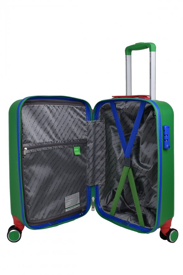 United Colors Of Benetton Lüx Abs Kabin Boy Valiz Yeşil BNT700 - 5