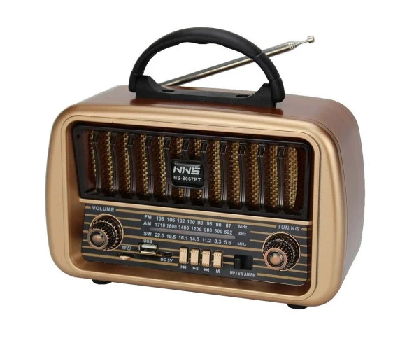 Concord NS8067 Retro Nostaljik Radyo  Usb Sd Kart Girişli Bluetooth Hoparlör
