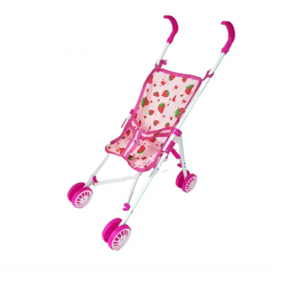Oyuncak Bebek Arabası Katlanabilir Puset Baston Metal Bebek Puseti - 2