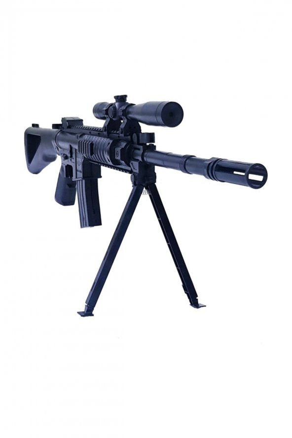 Oyuncak Boncuk Atan Tüfek Lazerli Ayaklı Dürbünlü - 2