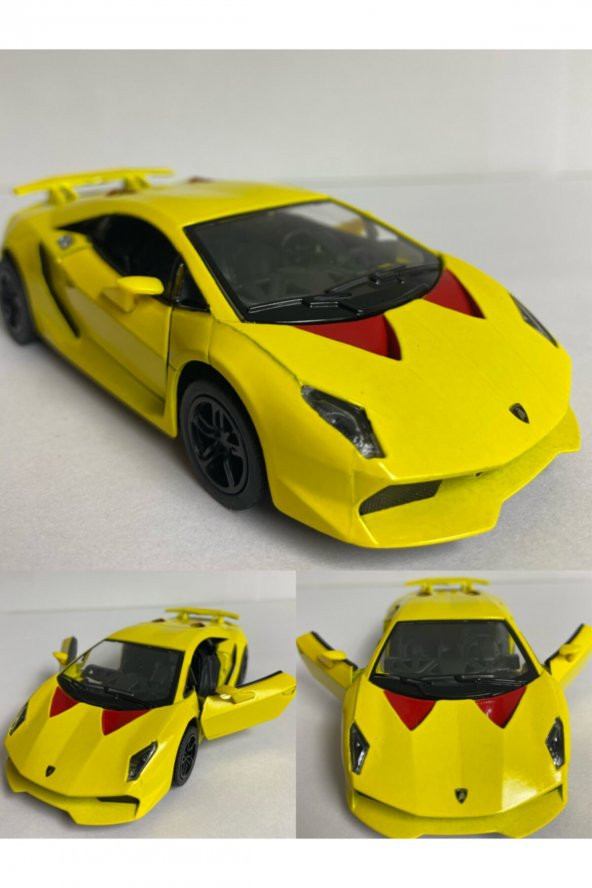 Metal Oyuncak Araba Lamborghini Sesto Elemento Çek Bırak 12 Cm 1/36 Ölçek Lisanslı Model Araba