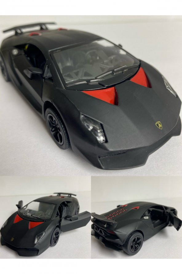 Metal Oyuncak Araba Lamborghini Sesto Elemento Çek Bırak 12 Cm 1/36 Ölçek Lisanslı Model Araba