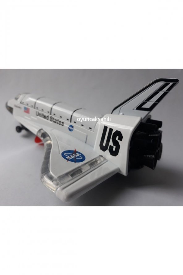 Uzay Mekiği Discovery Metal Kırılmaz Oyuncak Sesli Demir Uçak - Resim 5