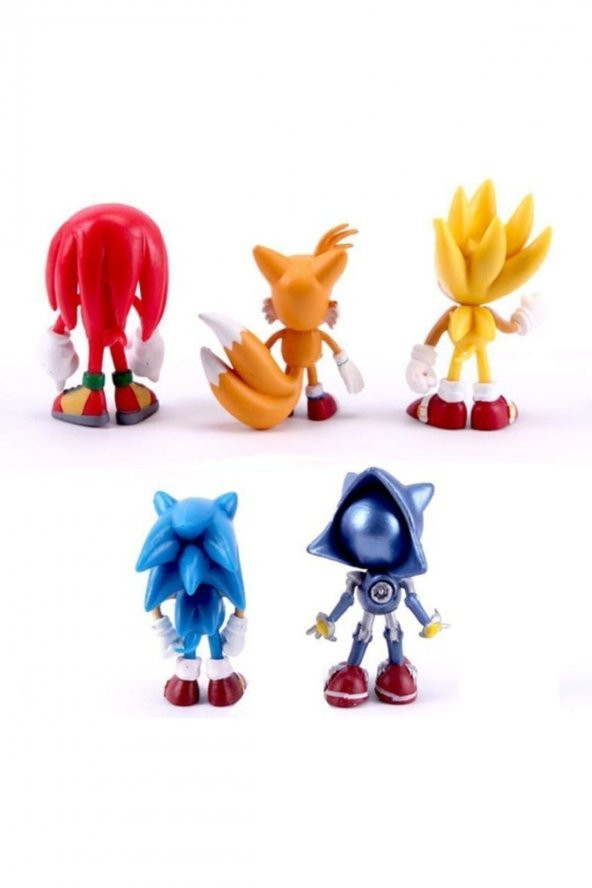 Sonıc Oyuncak 5 Power Et Figür Sonic Hediye Paketi+kargosuz Sonik - 2