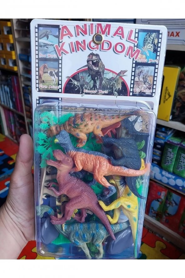 Dinozor Ağaç Trex Hayvan Seti Kaliteli Et Dinazor Oyuncak - 2