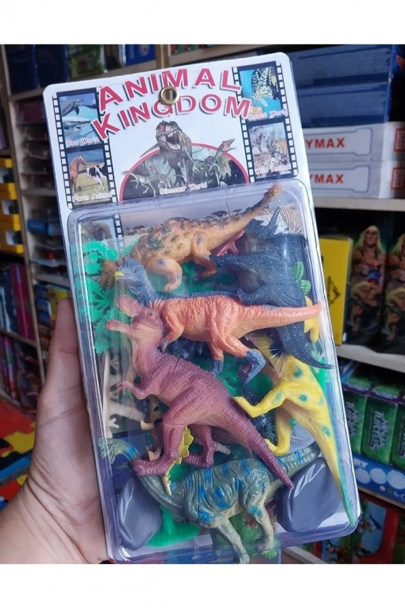 Dinozor Ağaç Trex Hayvan Seti Kaliteli Et Dinazor Oyuncak - 3