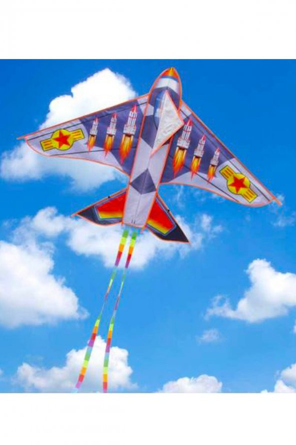 Jumbo Roket Boy Uçak Uçurtma Büyük Boy 215 Cm - Resim 2