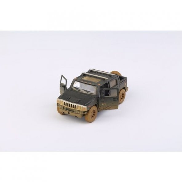 Oyuncak Metal Hummer H2 Çamurlu Çek Bırak Araba - 2