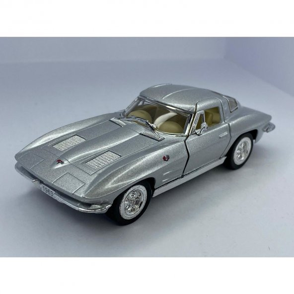 Oyuncak Metal Corvette 1963 Sting Ray Çek Bırak Araba