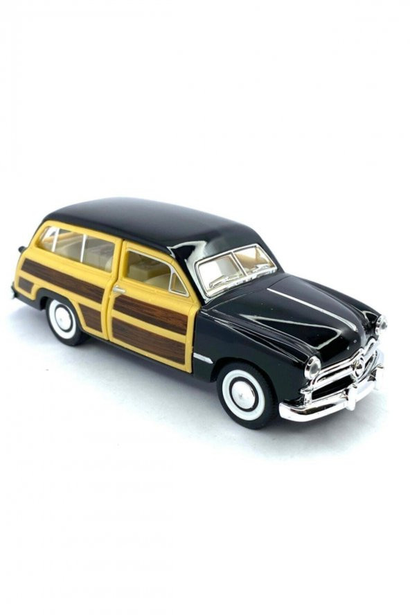 1949 Ford Woody Wagon Çek Bırak 5inch. Lisanslı Model Araba, Oyuncak Araba 1:40