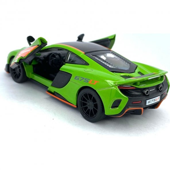 Oyuncak Metal Mclaren 675LT  Çek Bırak Araba - 5