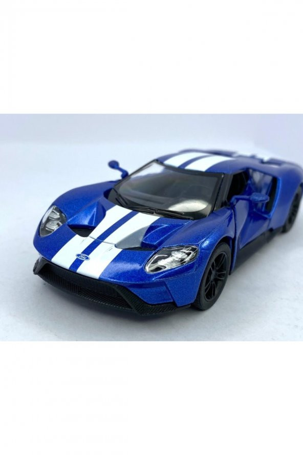 2017 Ford Gt (şeritli) Çek Bırak 5inch. Lisanslı Model Araba, Oyuncak Araba 1:38