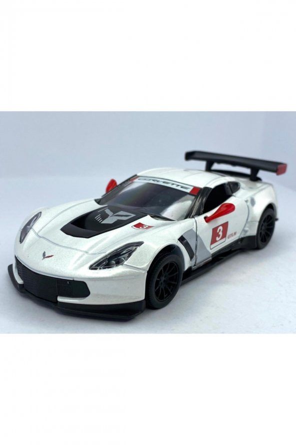 2016 Corvette C7.r Çek Bırak 5inch. Lisanslı Model Araba , Oyuncak Araba 1:36