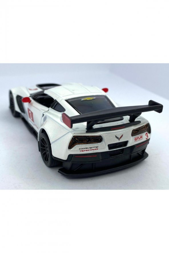 2016 Corvette C7.r Çek Bırak 5inch. Lisanslı Model Araba , Oyuncak Araba 1:36 - 2