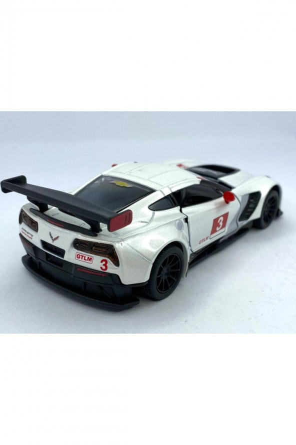 2016 Corvette C7.r Çek Bırak 5inch. Lisanslı Model Araba , Oyuncak Araba 1:36 - 4