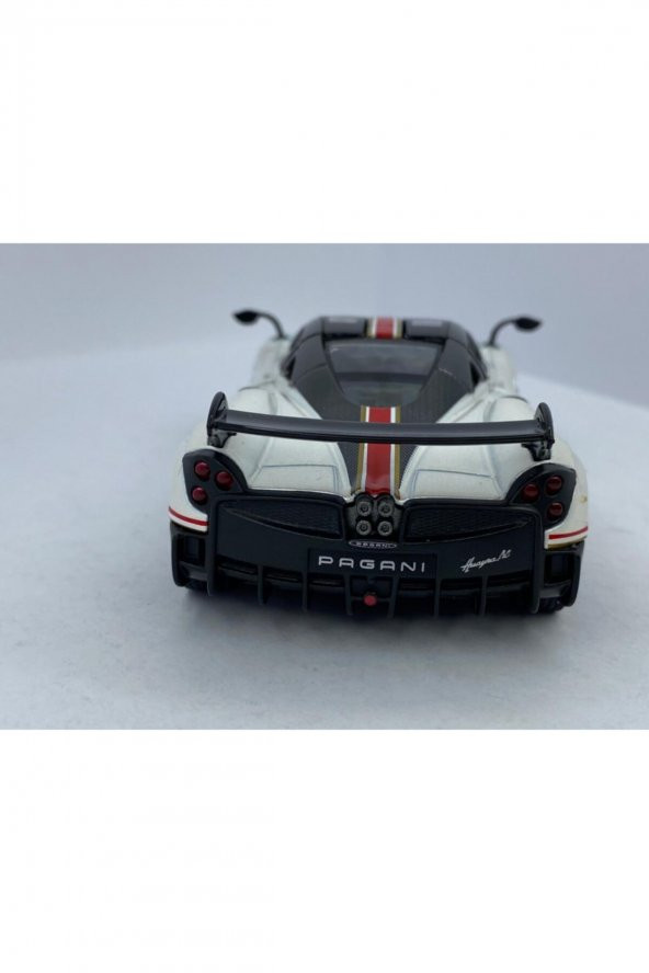2016 Pagani Huayra Bc (şeritli) - Çek Bırak 5inch. Lisanslı Model Araba, Oyuncak Araba 1:38 - 2