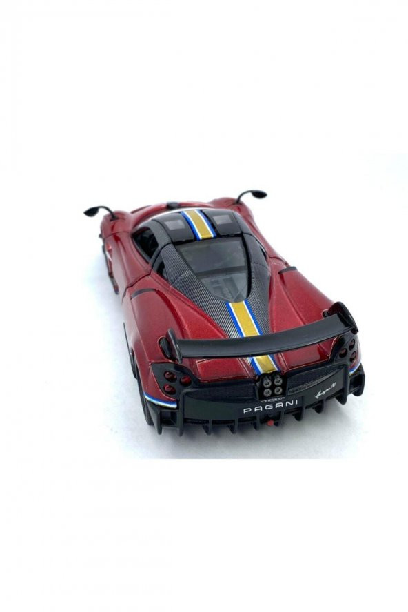 2016 Pagani Huayra Bc (şeritli) - Çek Bırak 5inch. Lisanslı Model Araba, Oyuncak Araba 1:38 - 5