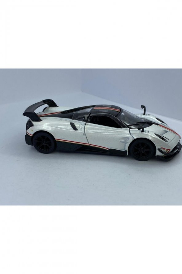 2016 Pagani Huayra Bc (şeritli) - Çek Bırak 5inch. Lisanslı Model Araba, Oyuncak Araba 1:38 - 3