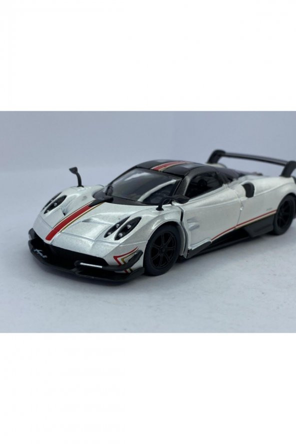 2016 Pagani Huayra Bc (şeritli) - Çek Bırak 5inch. Lisanslı Model Araba, Oyuncak Araba 1:38 - 4