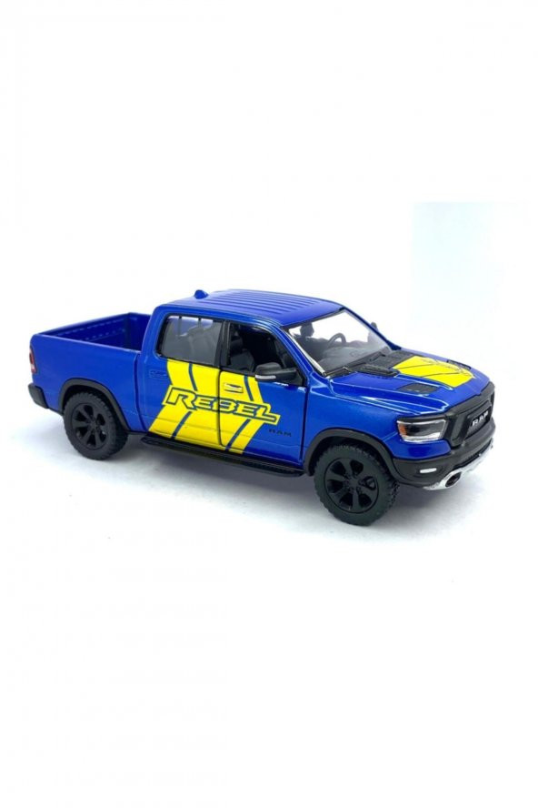 2019 Dodge Ram 1500 W - Çek Bırak 5inch. Lisanslı Model Araba, Oyuncak Araba 1:46 - 3