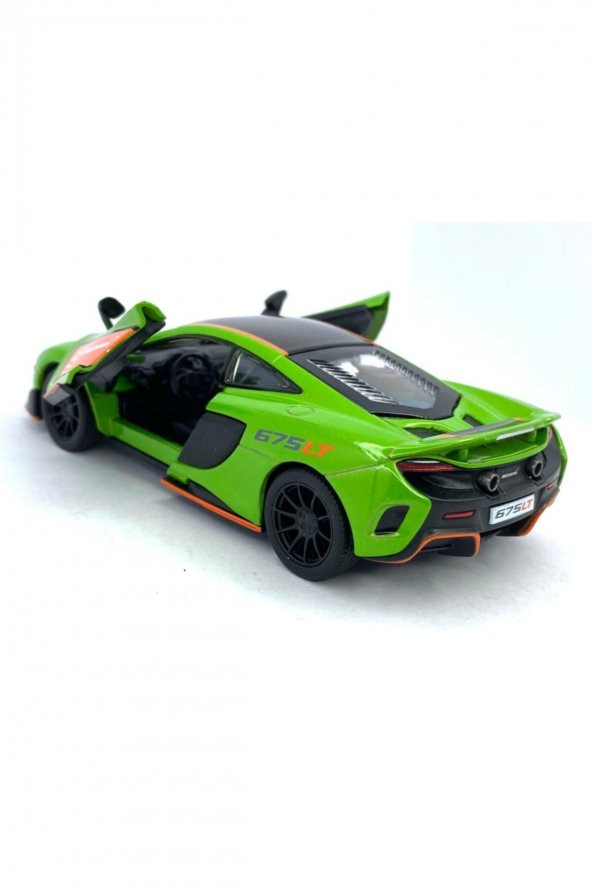 Mclaren 675lt (modifiyeli) - Çek Bırak 5inch. Lisanslı Model Araba, Oyuncak Araba 1:36 - 4