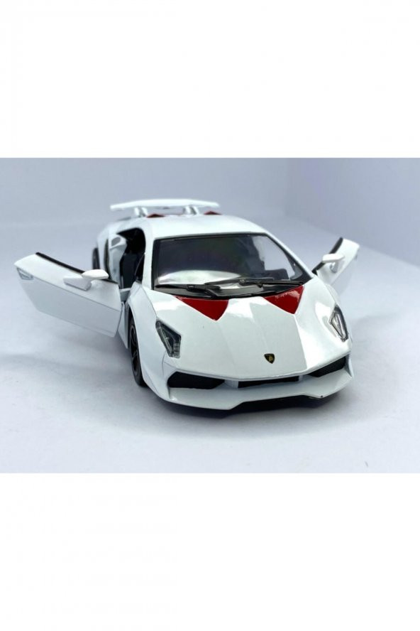 Lamborghini Sesto Elemento - Çek Bırak 5inch. Lisanslı Model Araba, Oyuncak Araba 1:38 - 3